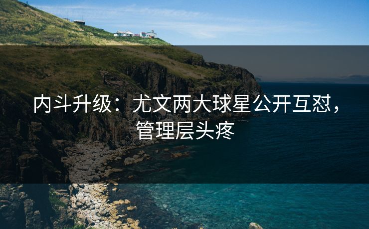 内斗升级：尤文两大球星公开互怼，管理层头疼