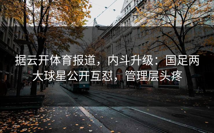 据云开体育报道，内斗升级：国足两大球星公开互怼，管理层头疼
