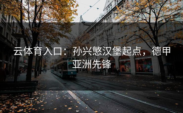 云体育入口:孙兴慜汉堡起点,德甲亚洲先锋